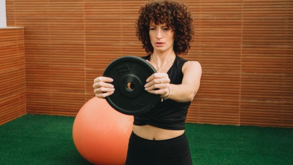 Therapist guiding vestibular balance exercises